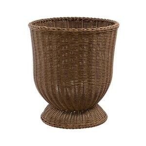 My Texas House 16" Brown Woven Resin Urn Planter